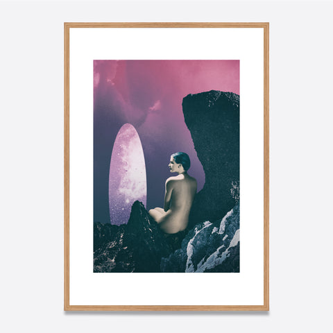 Nude Looking At A Galaxy