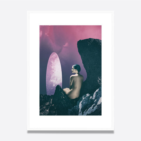 Nude Looking At A Galaxy