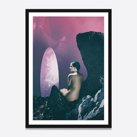 Nude Looking At A Galaxy